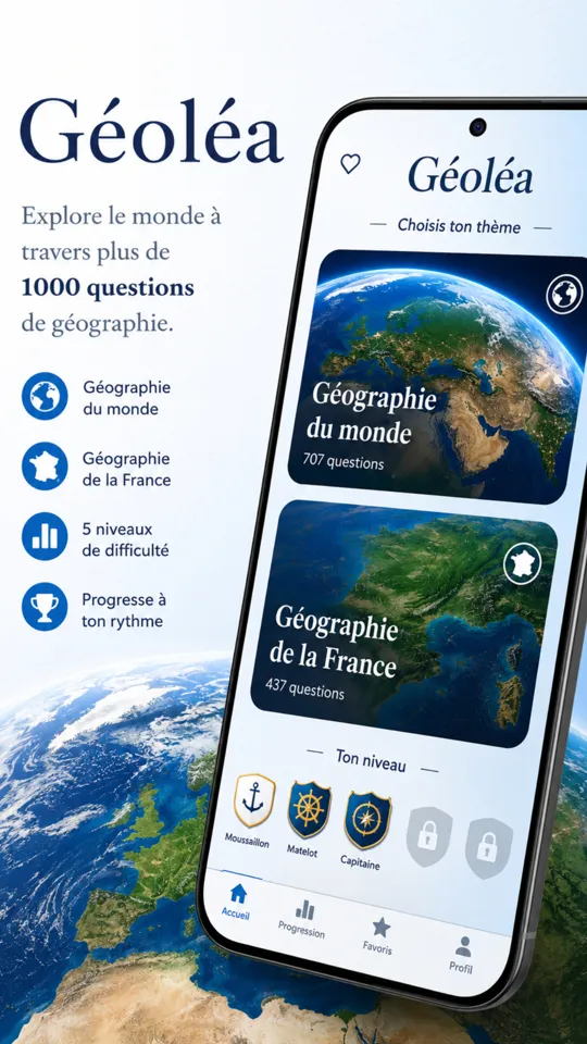 Geolea - 1,000 سؤال في الجغرافيا